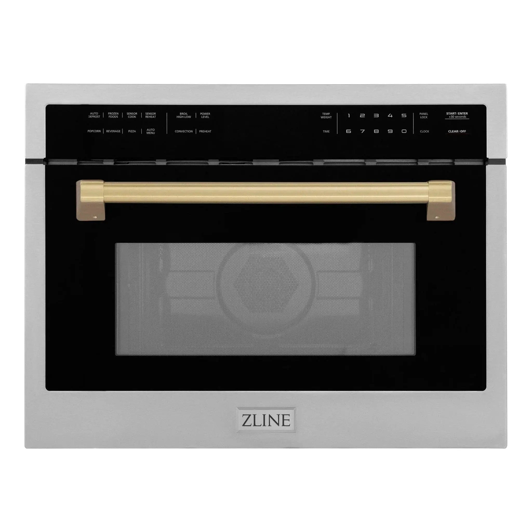 ZLINE 24" Convection Microwave, Stainless Steel, Bronze MWOZ-24-CB by Farmhouse Kitchen and Bath