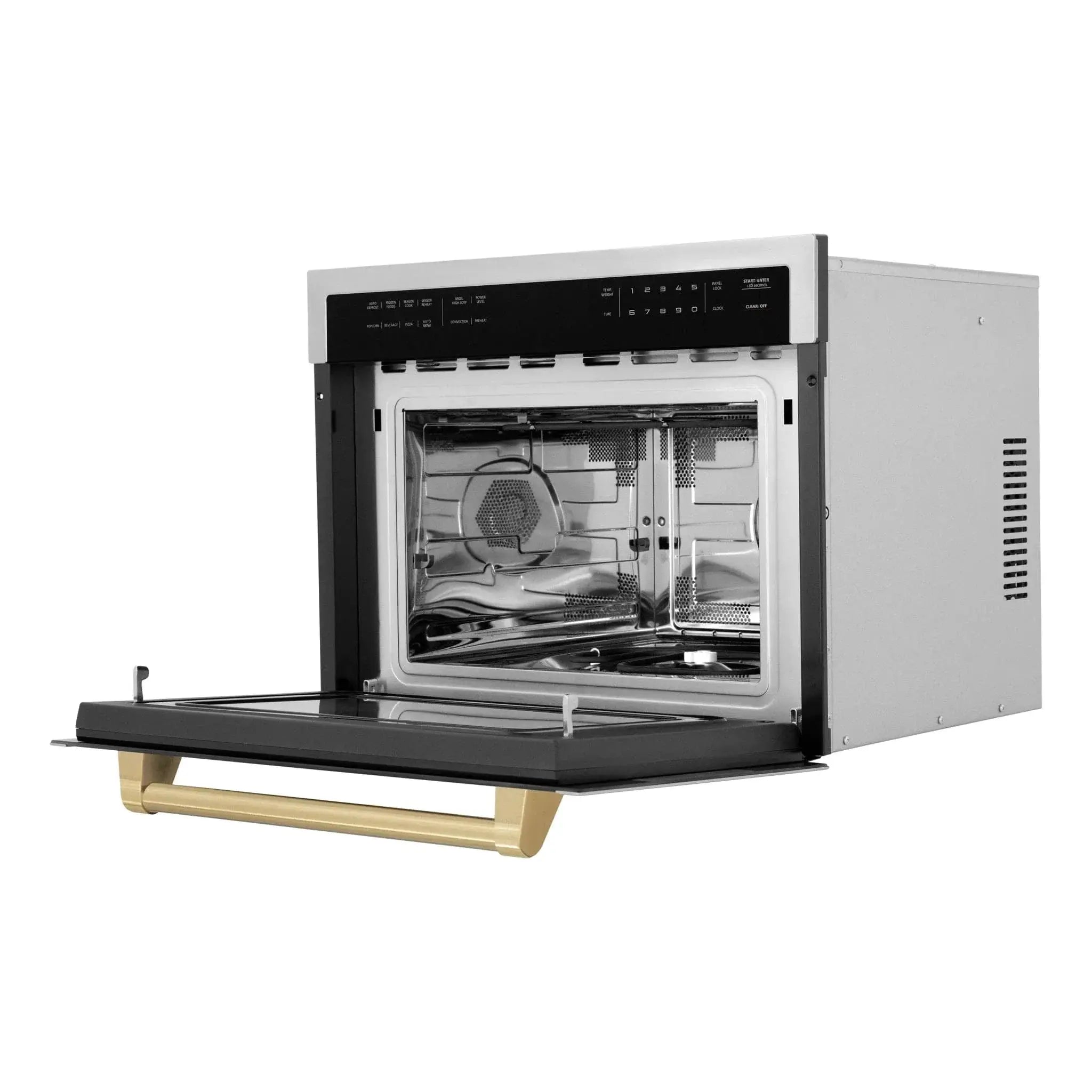 ZLINE 24" Convection Microwave, Stainless Steel, Bronze MWOZ-24-CB by Farmhouse Kitchen and Bath