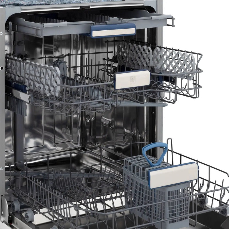 ZLINE 24" Dishwasher, Custom Panel Ready, Stainless Tub, 3rd Rack, DWV-24 by Farmhouse Kitchen and Bath