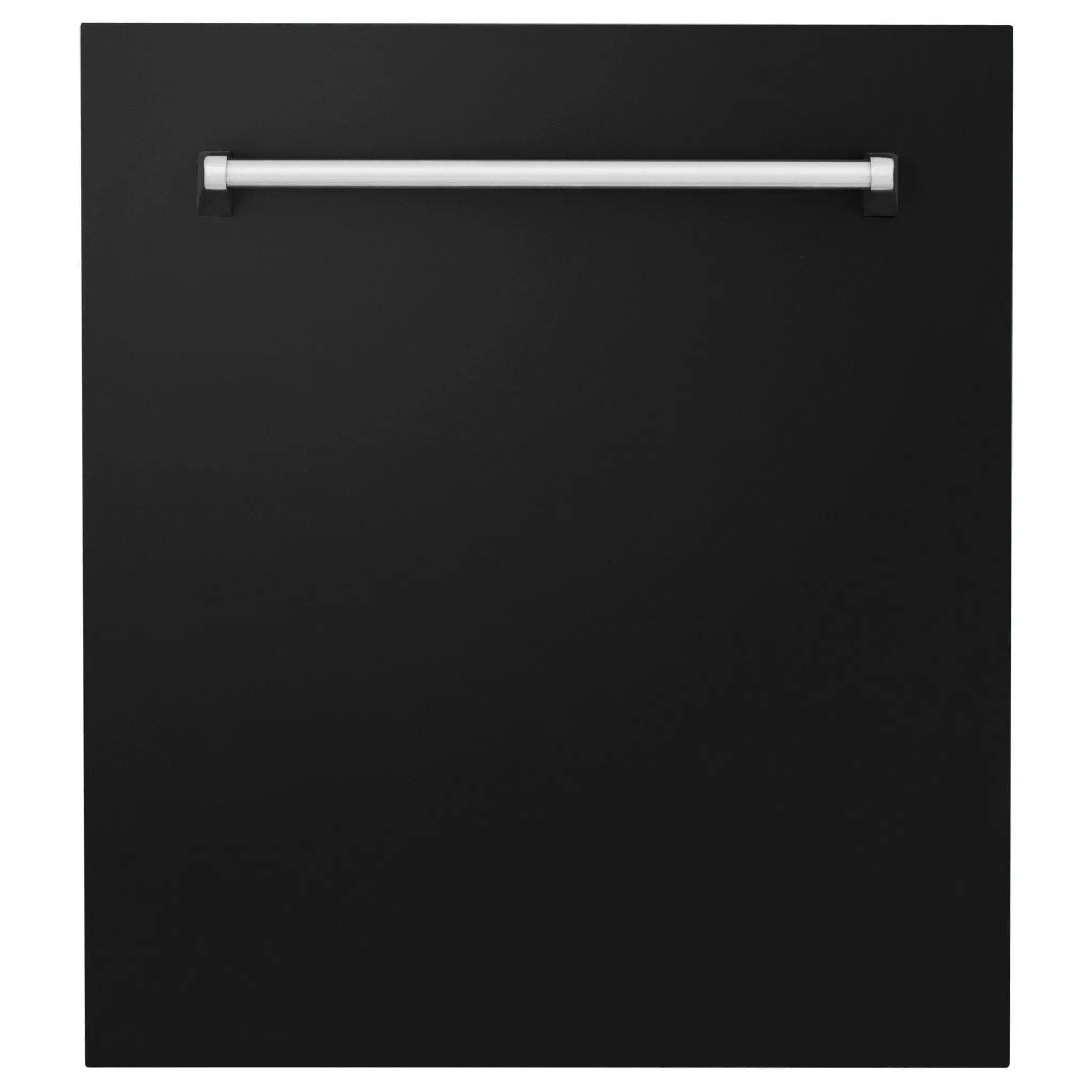 ZLINE 24" Dishwasher in Black Matte panel, Stainless Tub, DWV-BLM-24 by Farmhouse Kitchen and Bath