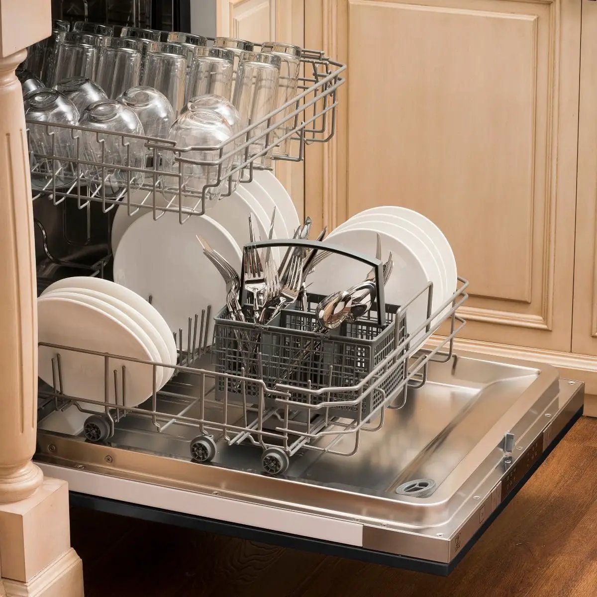 ZLINE 24" Dishwasher In Black Stainless Steel, Stainless Tub, DW-BS-24 by Farmhouse Kitchen and Bath