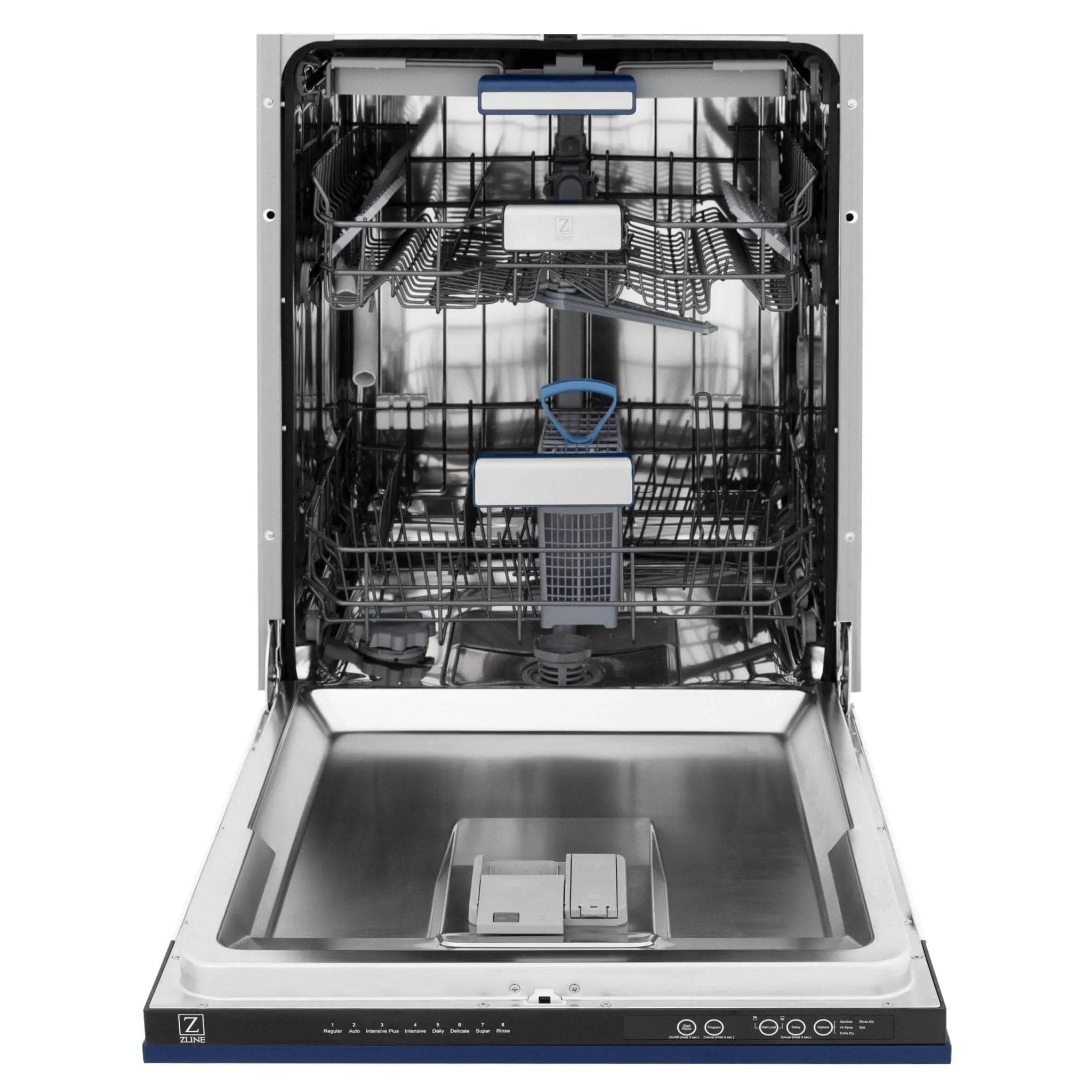 ZLINE 24" Dishwasher in Blue gloss panel, Stainless Tub, DWV-BG-24 by Farmhouse Kitchen and Bath