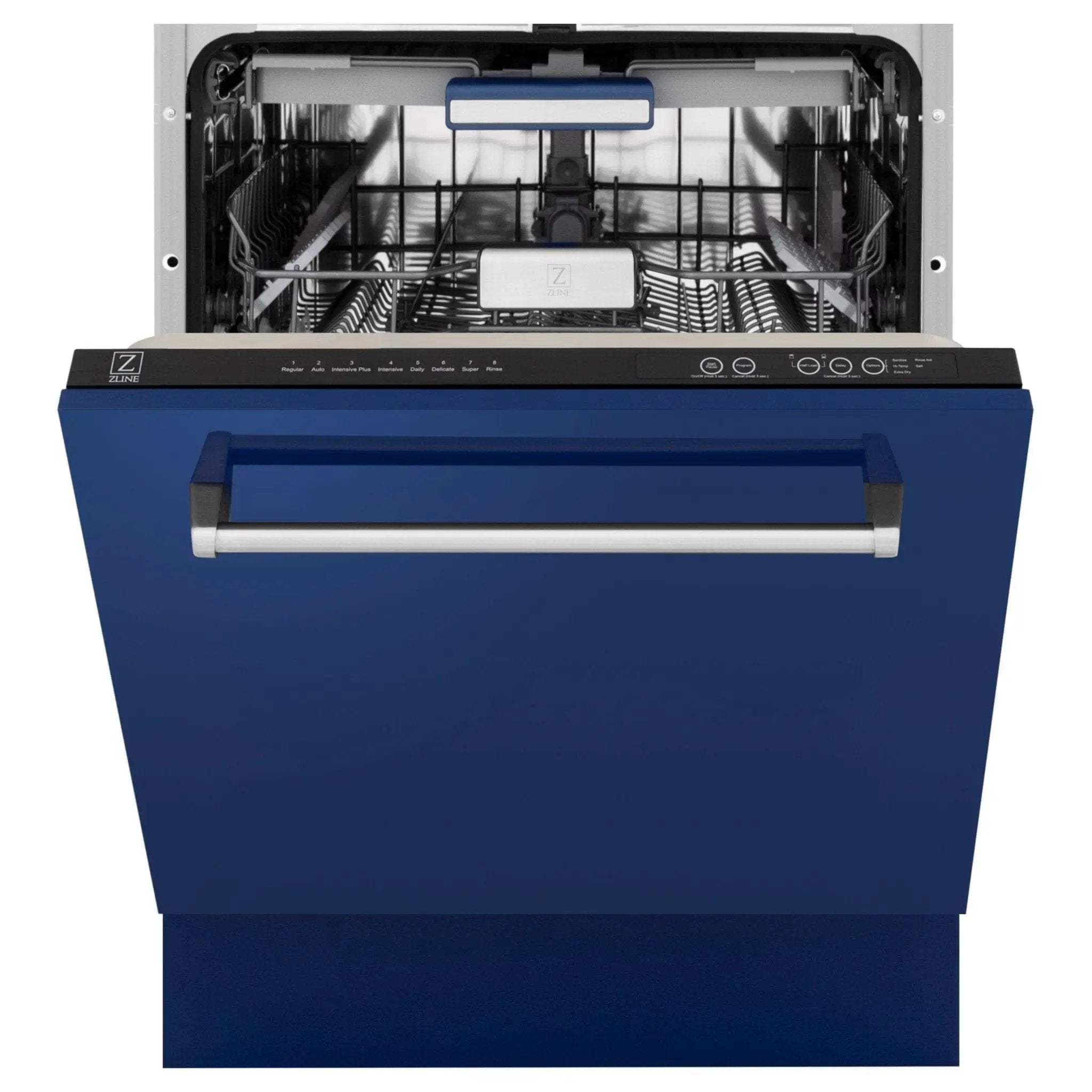 ZLINE 24" Dishwasher in Blue gloss panel, Stainless Tub, DWV-BG-24 by Farmhouse Kitchen and Bath