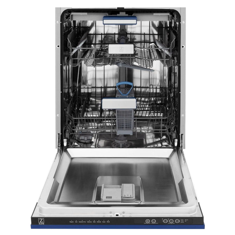 ZLINE 24" Dishwasher in Blue Matte panel, Stainless Tub, DWV-BM-24 by Farmhouse Kitchen and Bath
