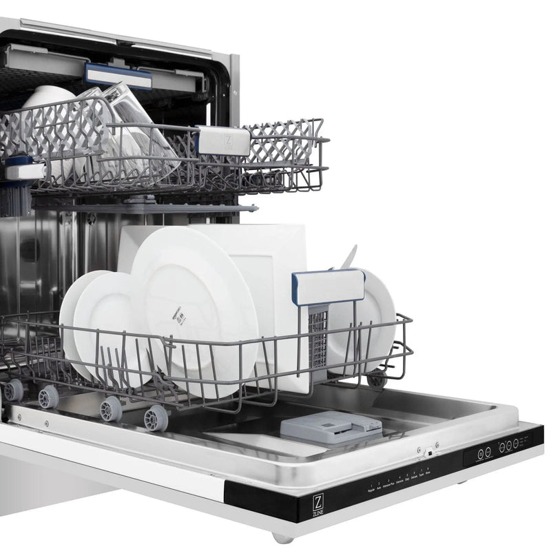 ZLINE 24" Dishwasher in Custom Panel Ready, Stainless Tub, DWV-304-24 by Farmhouse Kitchen and Bath