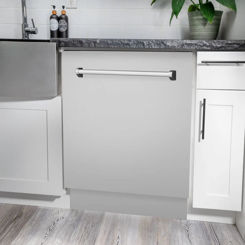 ZLINE 24" Dishwasher in Custom Panel Ready, Stainless Tub, DWV-304-24 by Farmhouse Kitchen and Bath