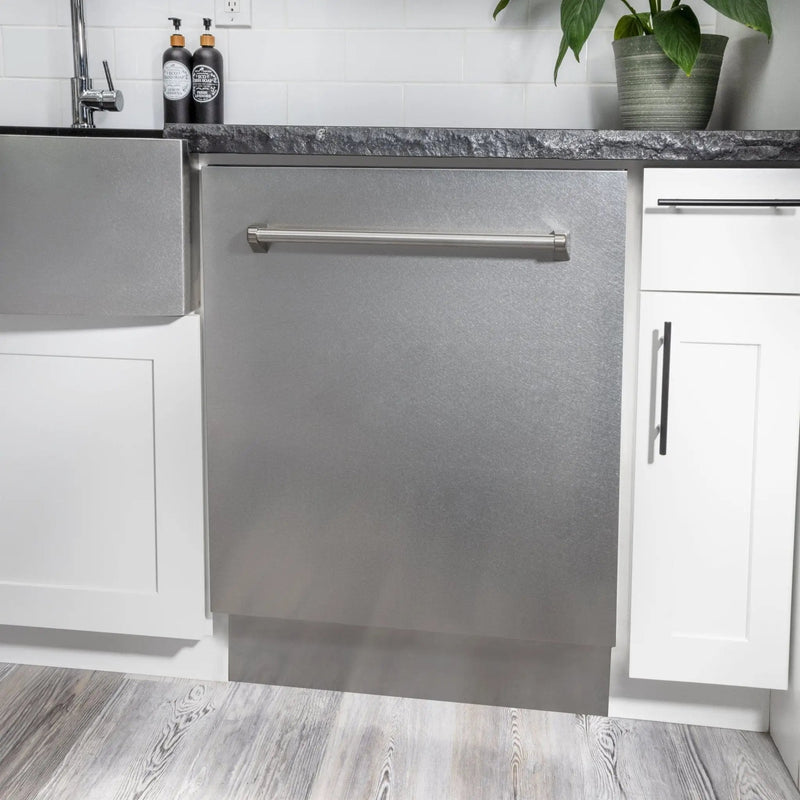 ZLINE 24" Dishwasher in DuraSnow Stainless panel, Stainless Tub, DWV-SN-24 by Farmhouse Kitchen and Bath