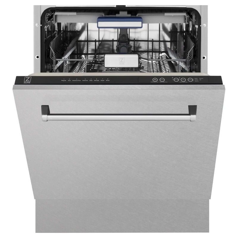 ZLINE 24" Dishwasher in DuraSnow Stainless panel, Stainless Tub, DWV-SN-24 by Farmhouse Kitchen and Bath