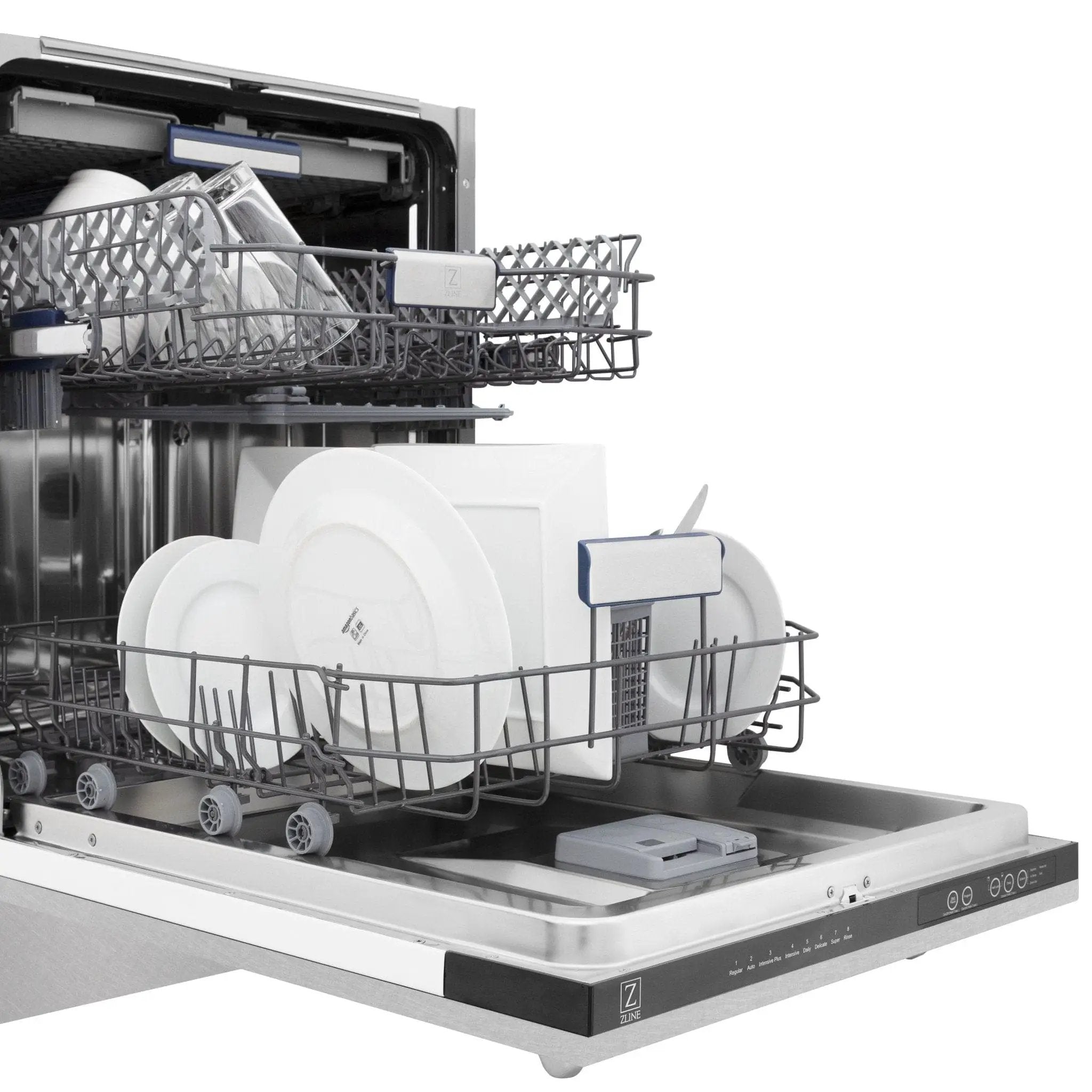 ZLINE 24" Dishwasher in DuraSnow Stainless panel, Stainless Tub, DWV-SN-24 by Farmhouse Kitchen and Bath