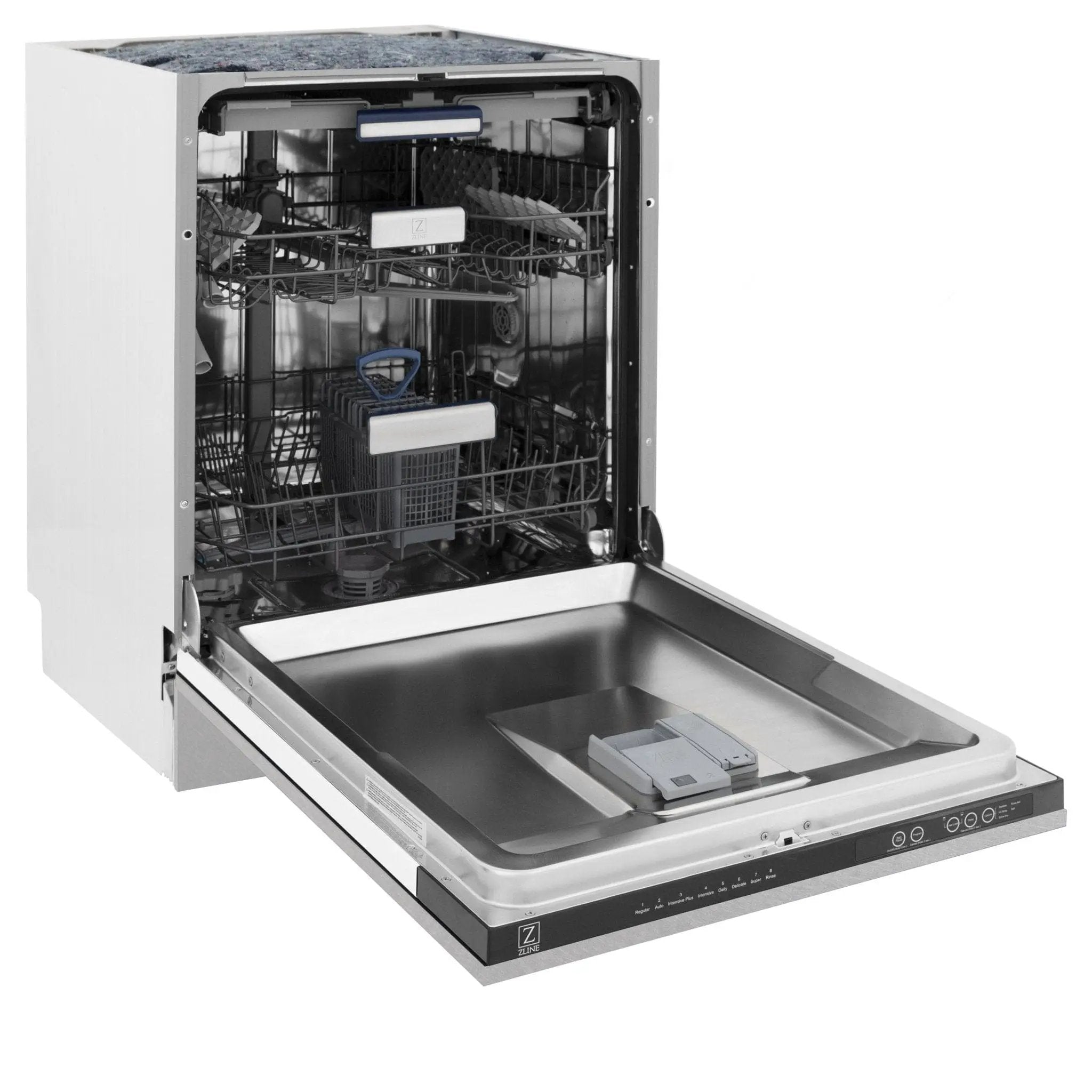 ZLINE 24" Dishwasher in DuraSnow Stainless panel, Stainless Tub, DWV-SN-24 by Farmhouse Kitchen and Bath