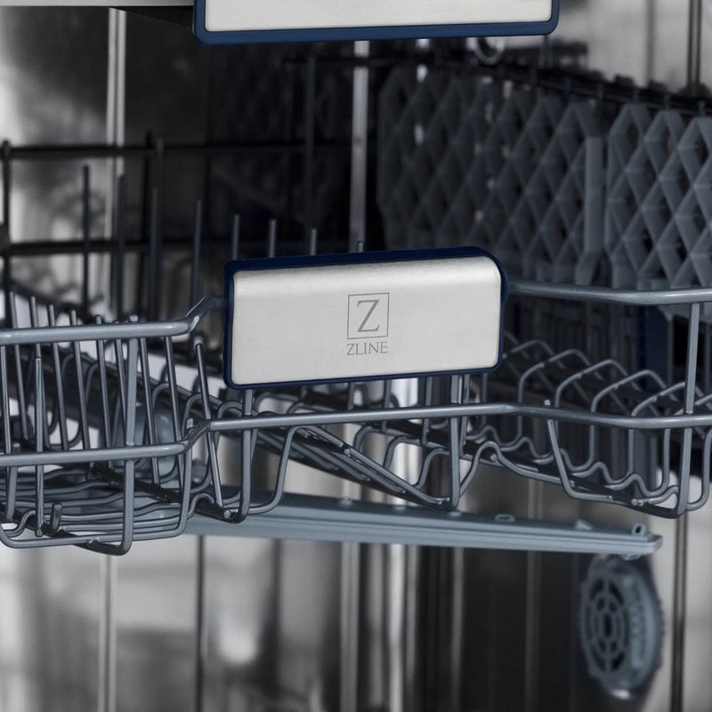 ZLINE 24" Dishwasher in Red Matt panel, Stainless Tub, DWV-RM-24 by Farmhouse Kitchen and Bath