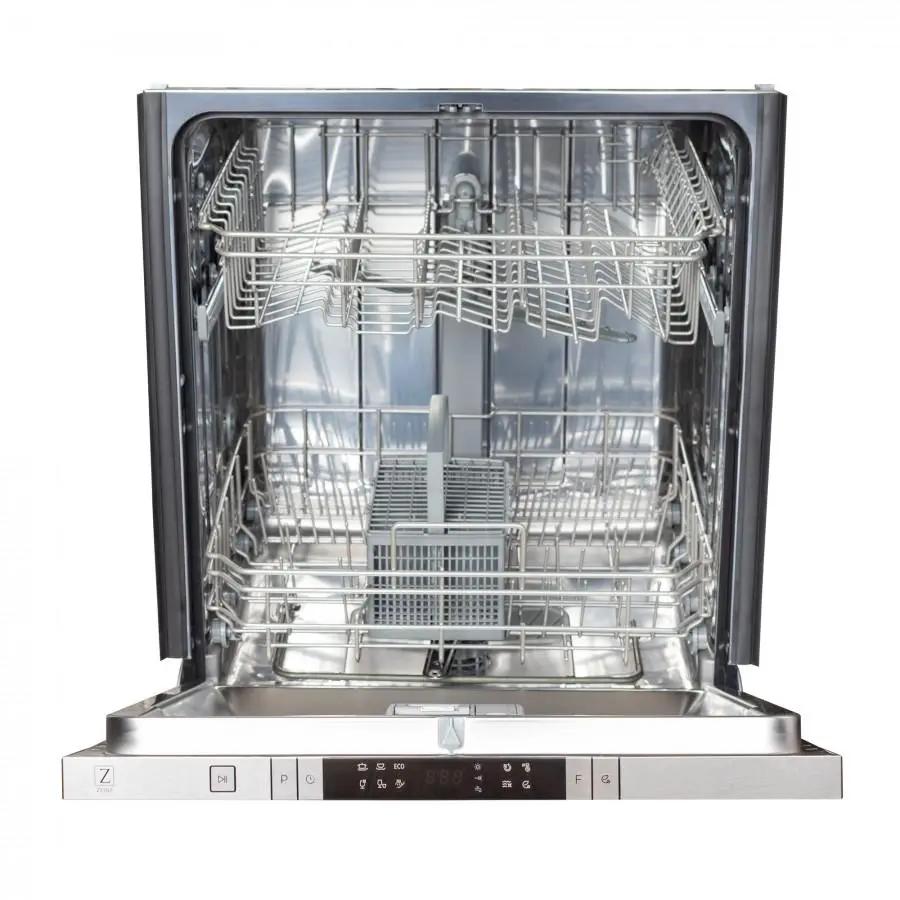 ZLINE 24" Dishwasher in White Matte, Traditional Handle, DW-WM-24 by Farmhouse Kitchen and Bath