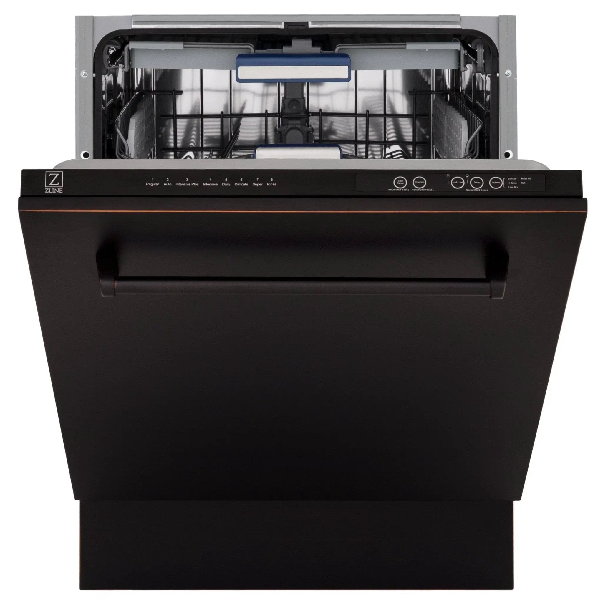 ZLINE 24" Dishwasher, Oil Rubbed Bronze panel, Stainless Tub, DWV-ORB-24 by Farmhouse Kitchen and Bath