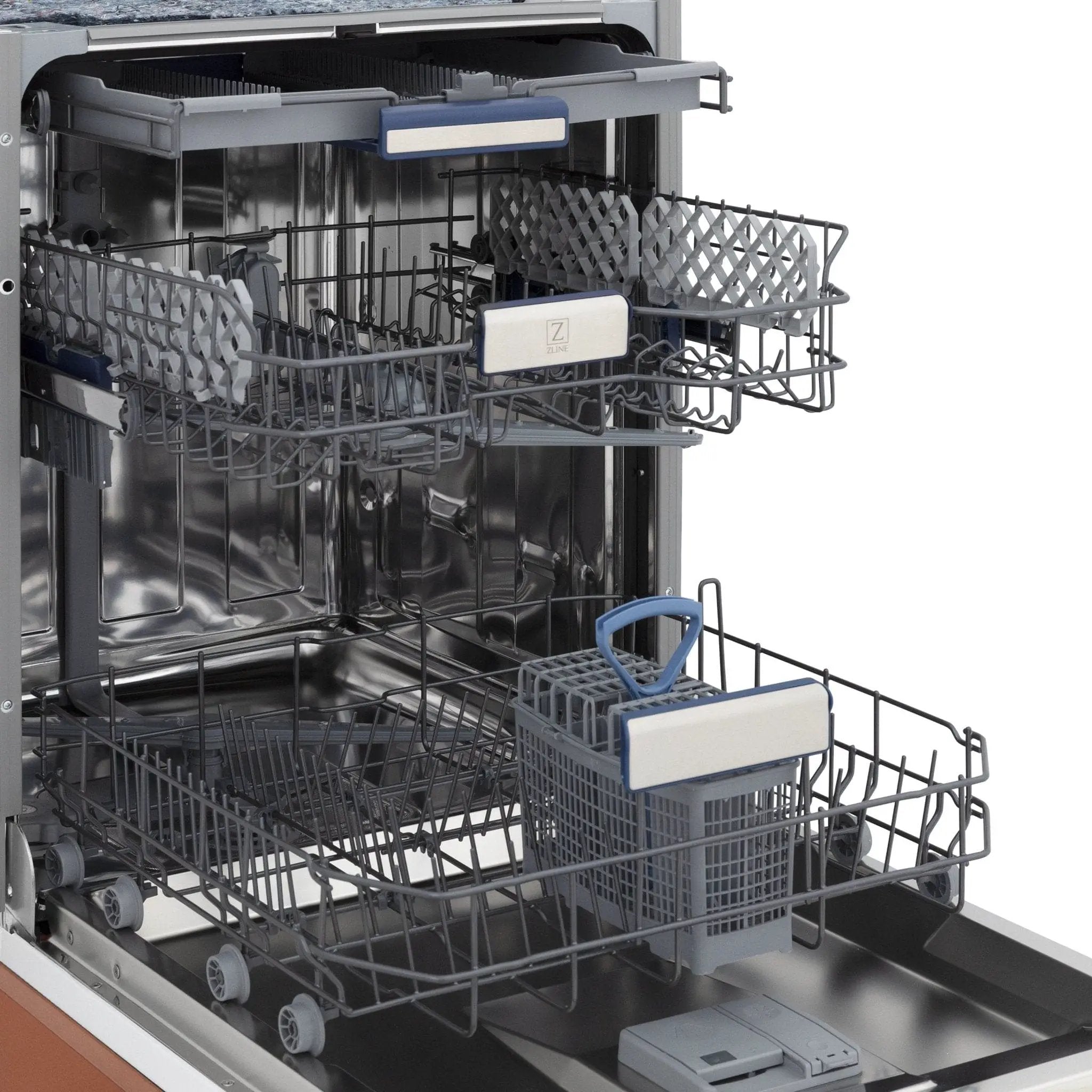 ZLINE 24" Dishwasher with Copper panel, Stainless Tub, DWV-C-24 by Farmhouse Kitchen and Bath