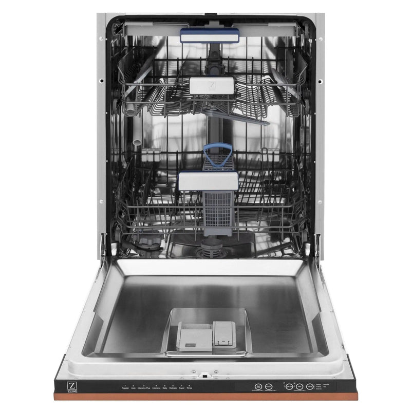 ZLINE 24" Dishwasher with Copper panel, Stainless Tub, DWV-C-24 by Farmhouse Kitchen and Bath