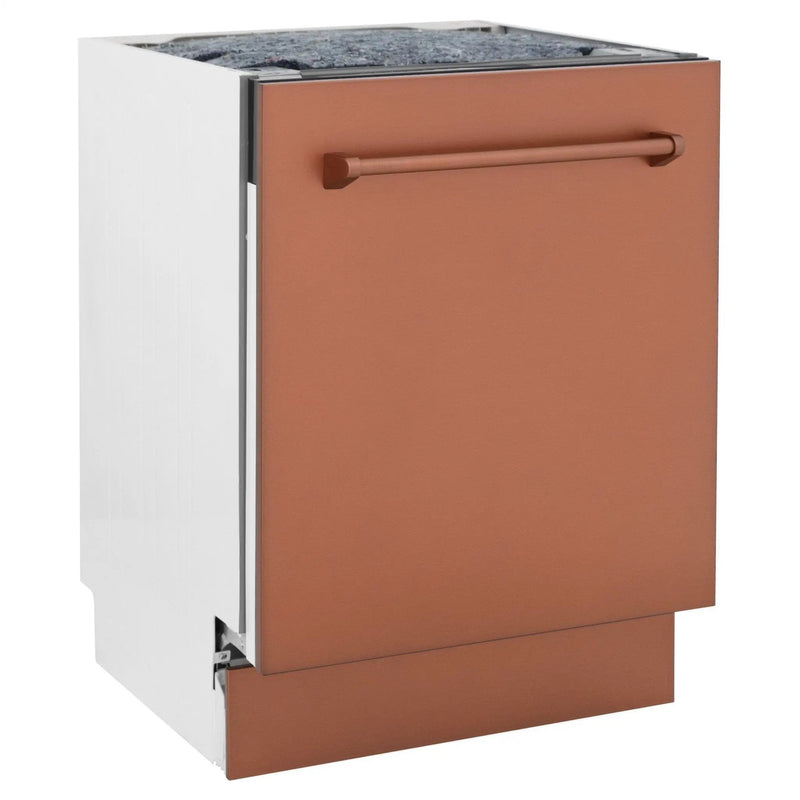 ZLINE 24" Dishwasher with Copper panel, Stainless Tub, DWV-C-24 by Farmhouse Kitchen and Bath