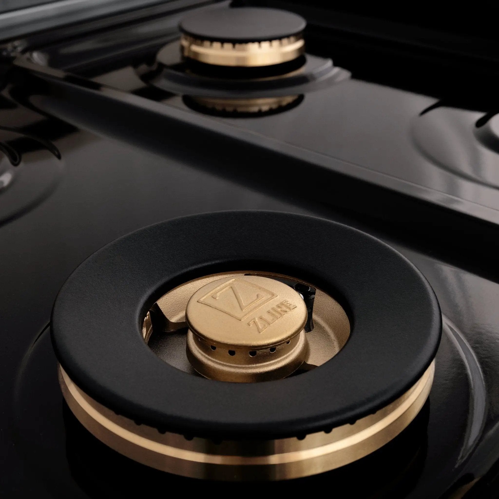 ZLINE 24" Gas On Gas Range, Stainless Steel, Brass Burners, RG-BR-24 by Farmhouse Kitchen and Bath