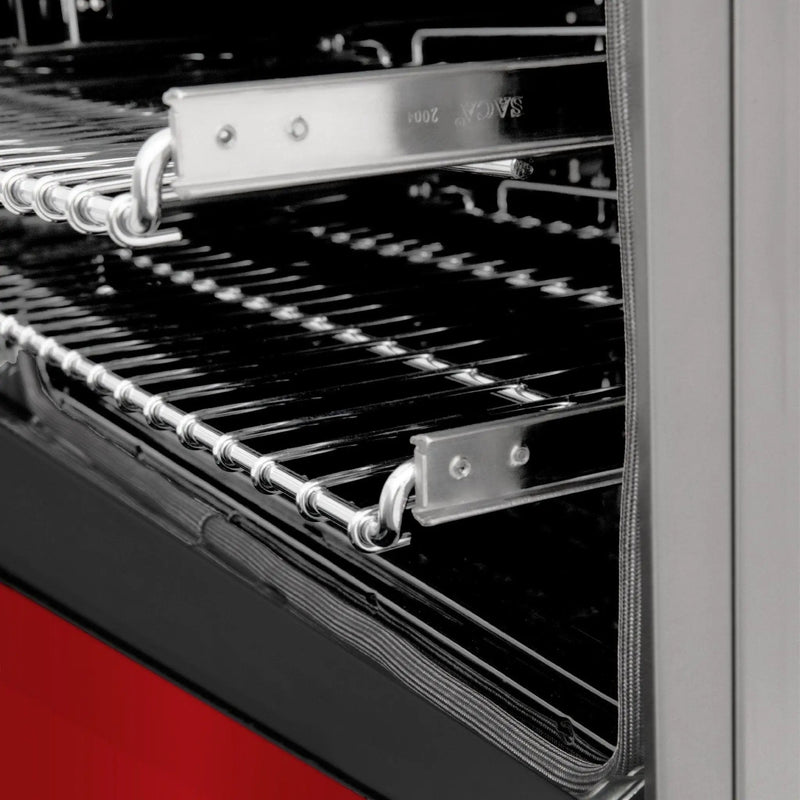 ZLINE 24" Gas Range with Red Gloss door, RG-RG-24 by Farmhouse Kitchen and Bath