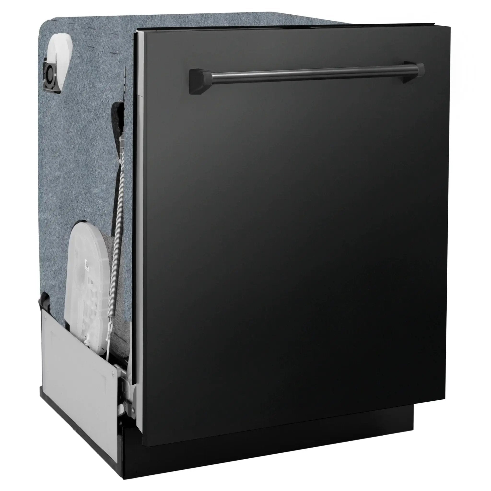 ZLINE 24 in. Panel-Included Monument Series 3rd Rack Top Touch Control Dishwasher with Color Options and Stainless Steel Tub DWMT-BS-24 by Farmhouse Kitchen and Bath