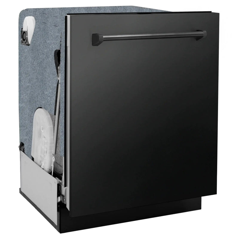 ZLINE 24 in. Panel-Included Monument Series 3rd Rack Top Touch Control Dishwasher with Color Options and Stainless Steel Tub DWMT-BS-24 by Farmhouse Kitchen and Bath