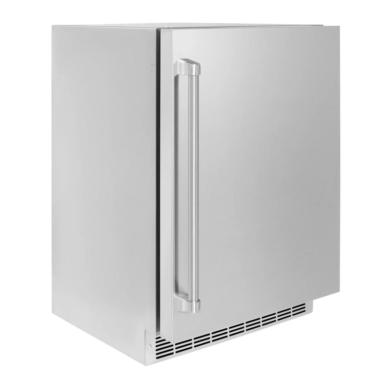 ZLINE 24 in. Touchstone Beverage Fridge w Stainless Steel Door RBSO-ST-24 by Farmhouse Kitchen and Bath