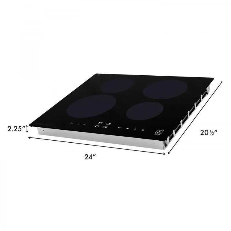 ZLINE 24" Induction Cooktop with 4 burners, RCIND-24 by Farmhouse Kitchen and Bath