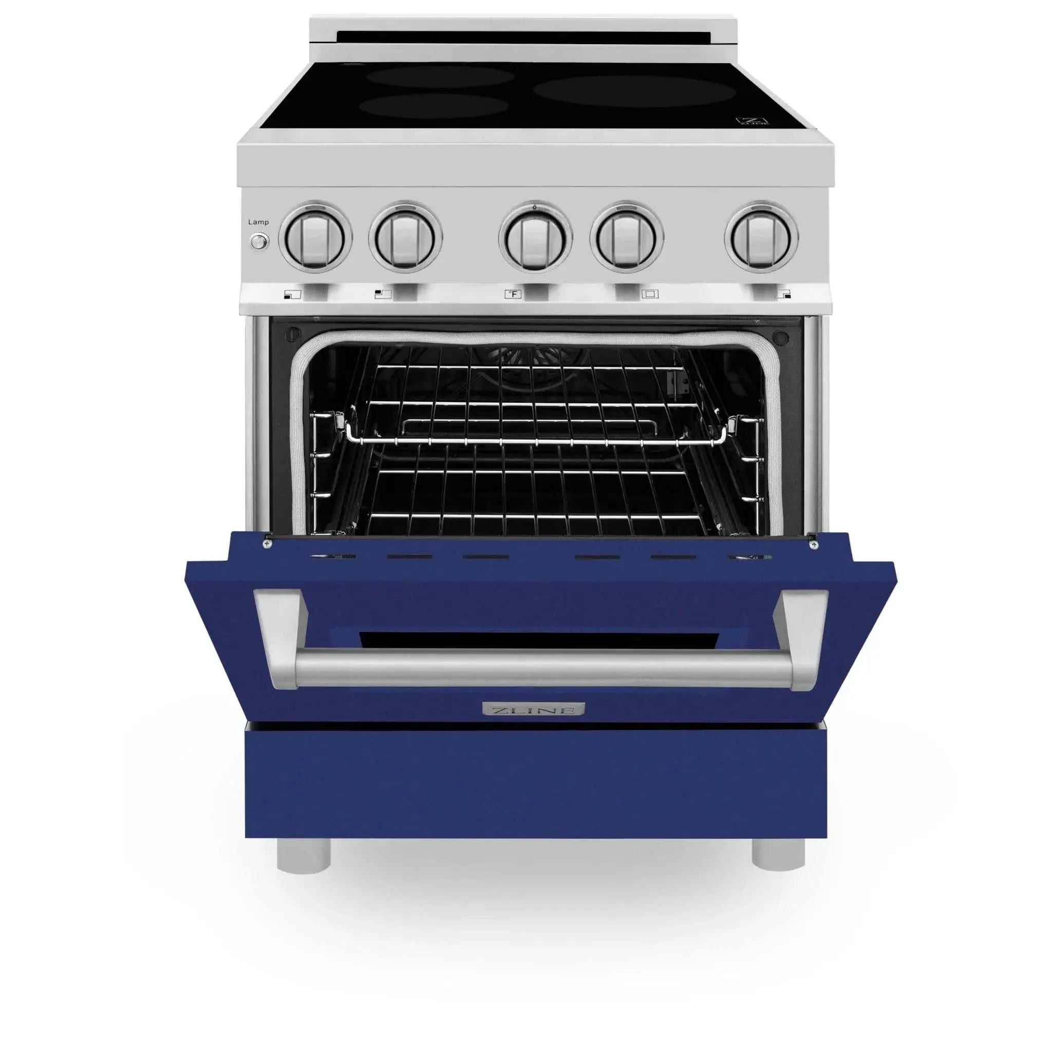 ZLINE 24" Induction Range with a 3 Element Stove and Electric Oven in Stainless Steel RAIND-BG-24 by Farmhouse Kitchen and Bath