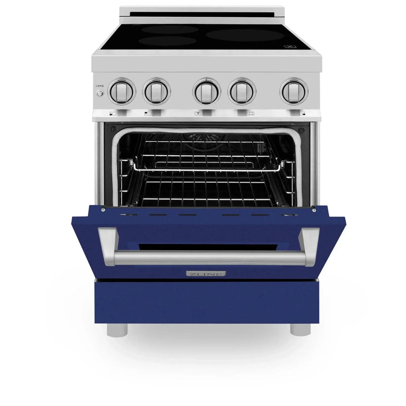 ZLINE 24" Induction Range with a 3 Element Stove and Electric Oven in Stainless Steel RAIND-BG-24 by Farmhouse Kitchen and Bath