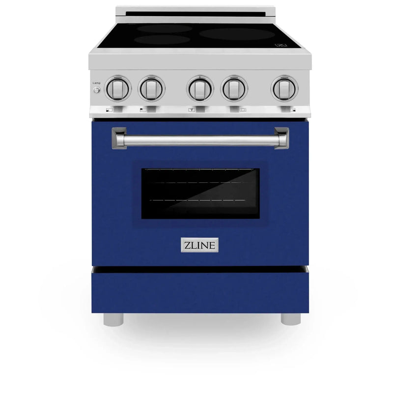 ZLINE 24" Induction Range with a 3 Element Stove and Electric Oven in Stainless Steel RAIND-BG-24 by Farmhouse Kitchen and Bath
