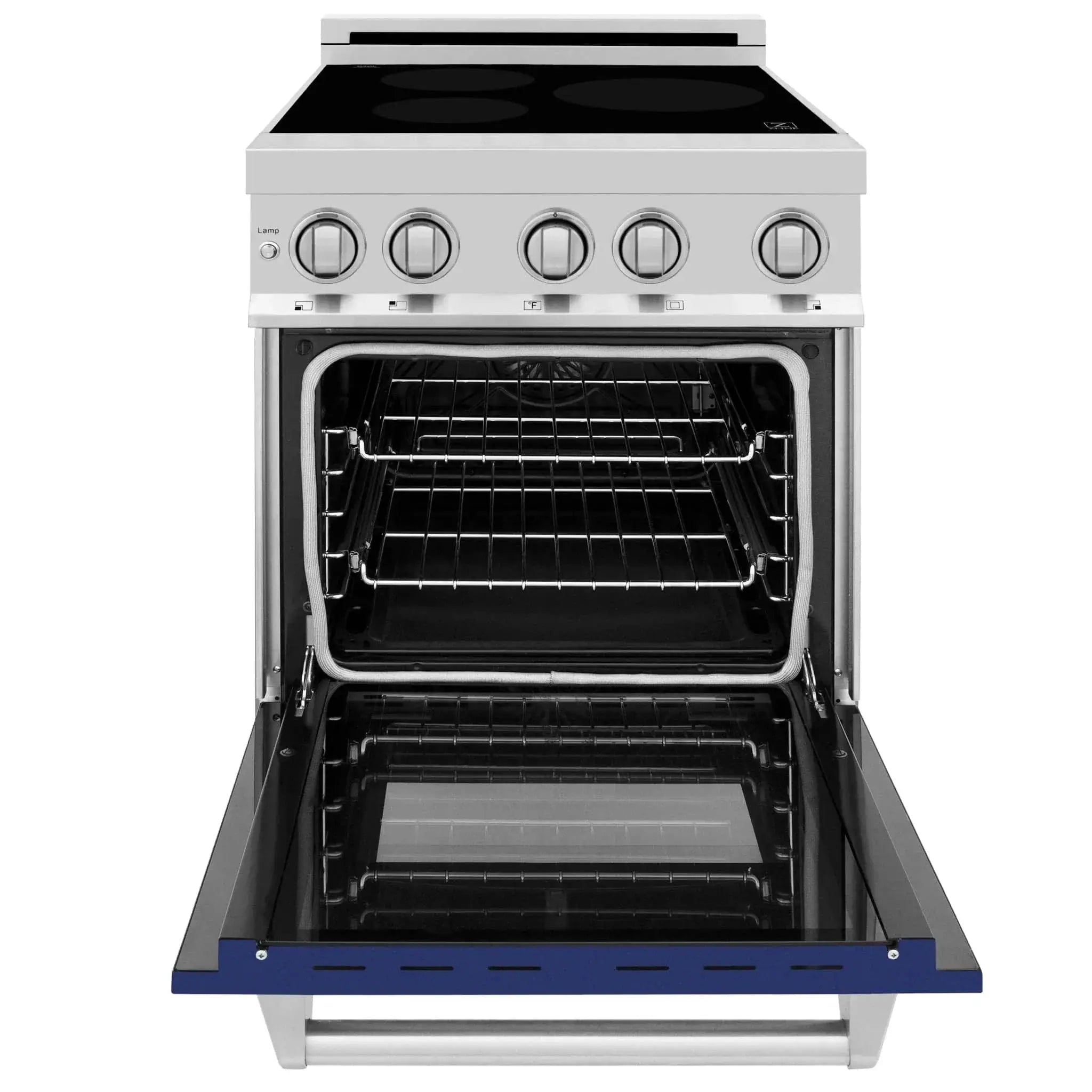 ZLINE 24" Induction Range with a 3 Element Stove and Electric Oven in Stainless Steel RAIND-BG-24 by Farmhouse Kitchen and Bath