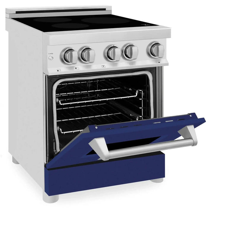 ZLINE 24" Induction Range with a 3 Element Stove and Electric Oven in Stainless Steel RAIND-BG-24 by Farmhouse Kitchen and Bath