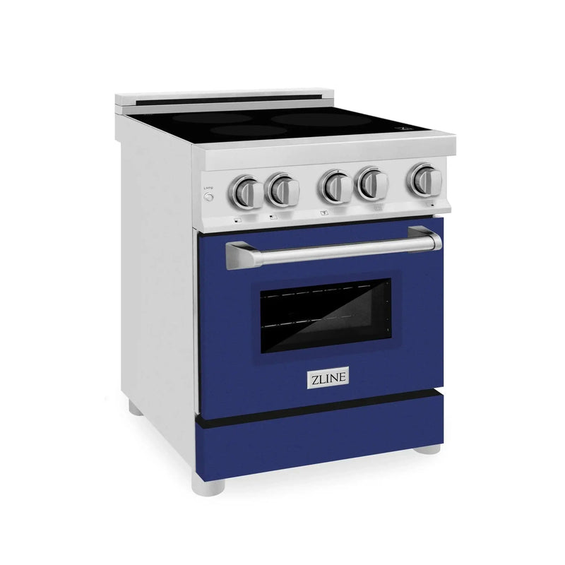 ZLINE 24" Induction Range with a 3 Element Stove and Electric Oven in Stainless Steel RAIND-BG-24 by Farmhouse Kitchen and Bath