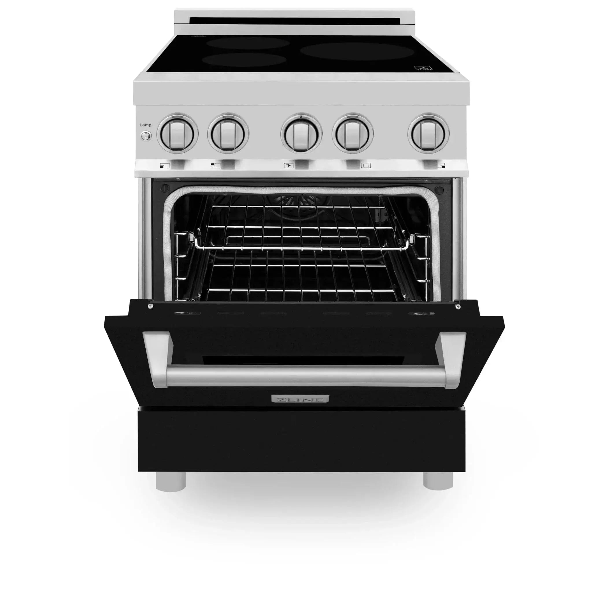 ZLINE 24" Induction Range with a 3 Element Stove and Electric Oven in Stainless Steel RAIND-BLM-24 by Farmhouse Kitchen and Bath