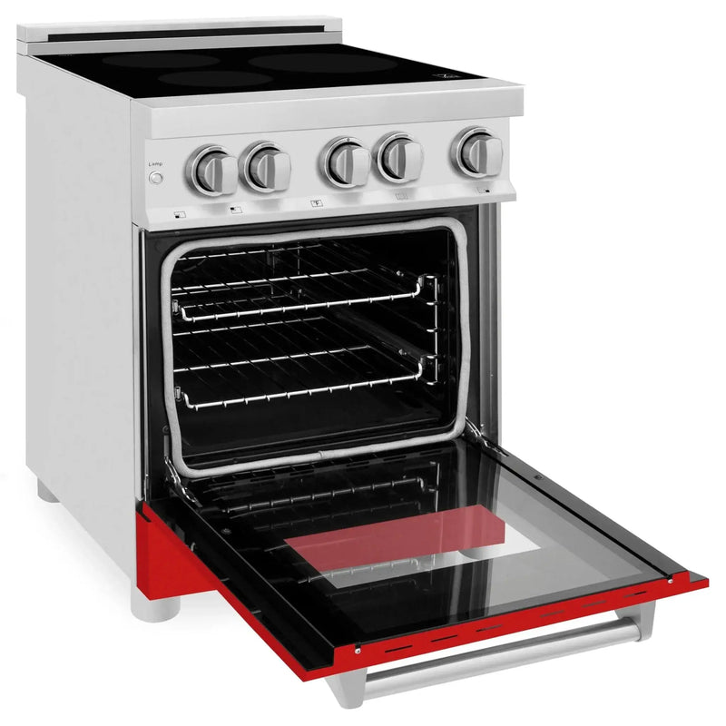 ZLINE 24" Induction Range with a 3 Element Stove and Electric Oven in Stainless Steel RAIND-RG-24 by Farmhouse Kitchen and Bath
