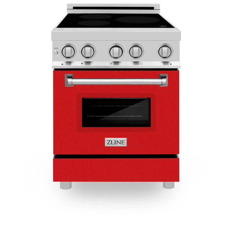 ZLINE 24" Induction Range with a 3 Element Stove and Electric Oven in Stainless Steel RAIND-RG-24 by Farmhouse Kitchen and Bath