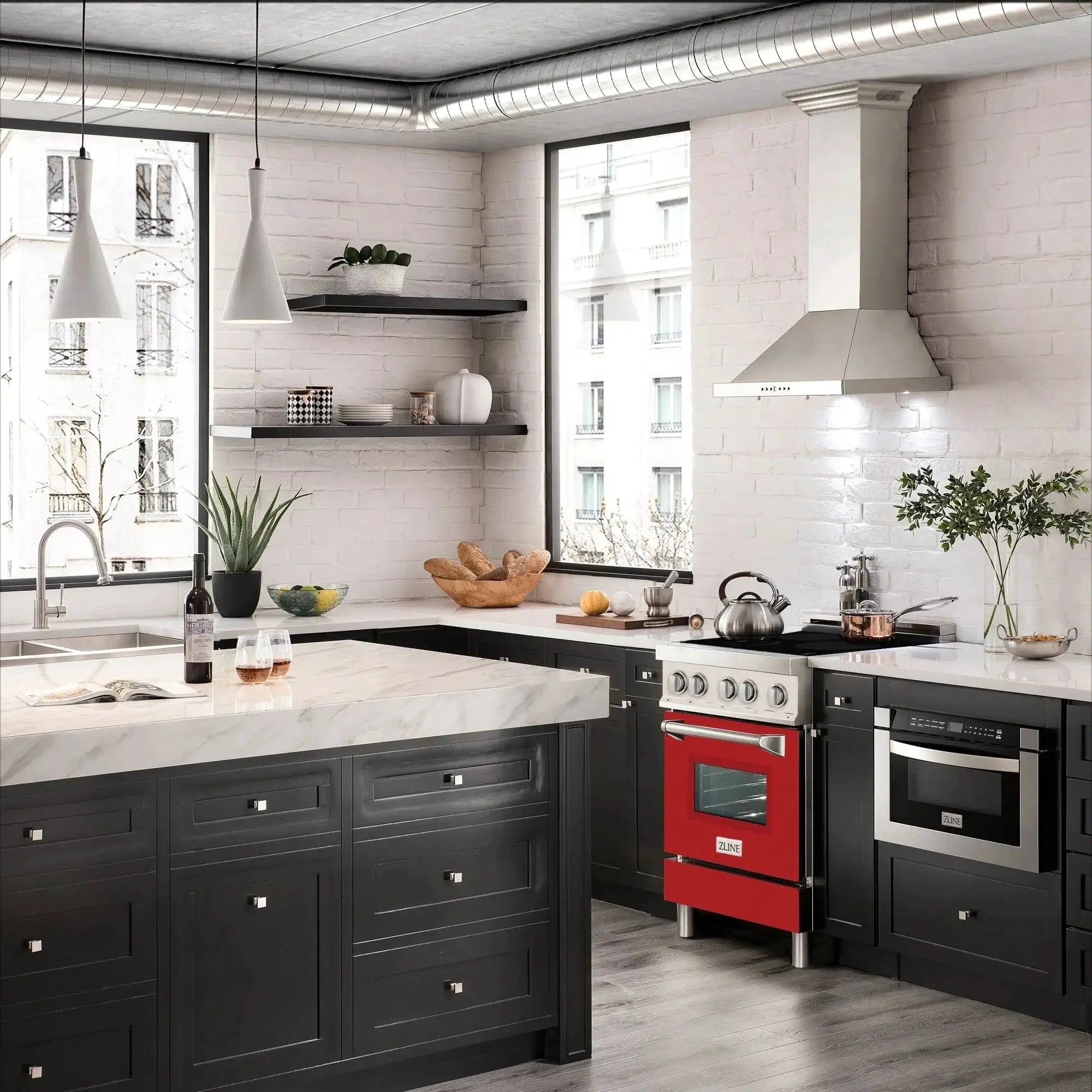 ZLINE 24" Induction Range with a 3 Element Stove and Electric Oven in Stainless Steel RAIND-RG-24 by Farmhouse Kitchen and Bath
