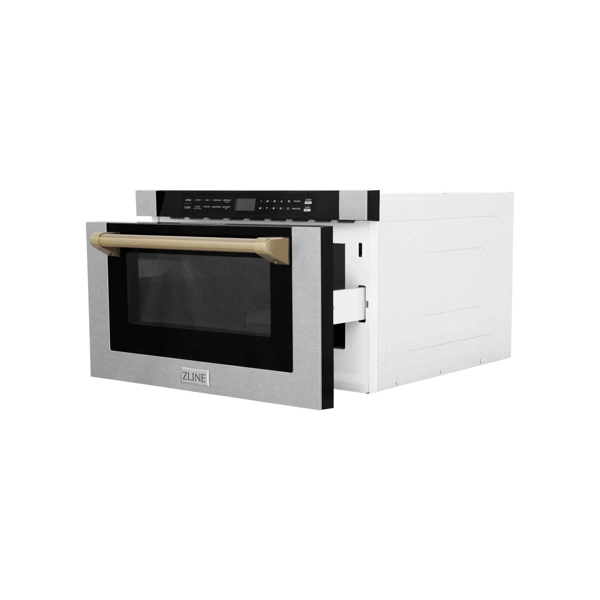 ZLINE 24" Microwave Drawer, Stainless Steel, Bronze MWDZ-1-SS-H-CB by Farmhouse Kitchen and Bath