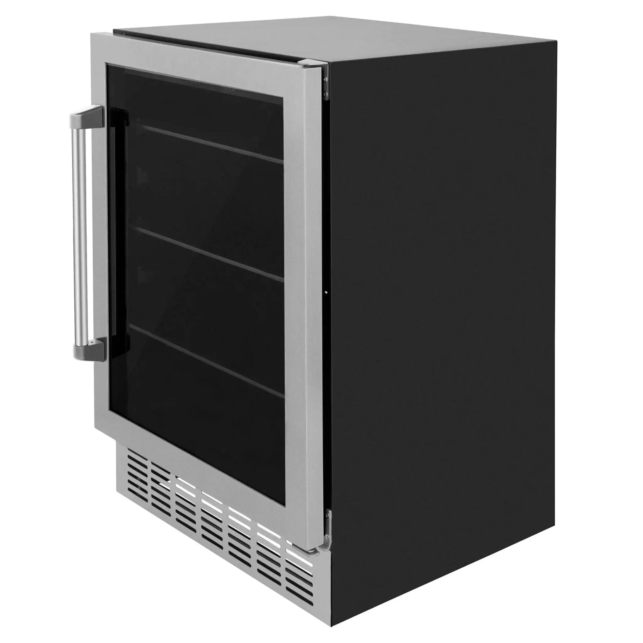 ZLINE 24" Monument 154 Can Beverage Fridge in Stainless Steel RBV-US-24 by Farmhouse Kitchen and Bath