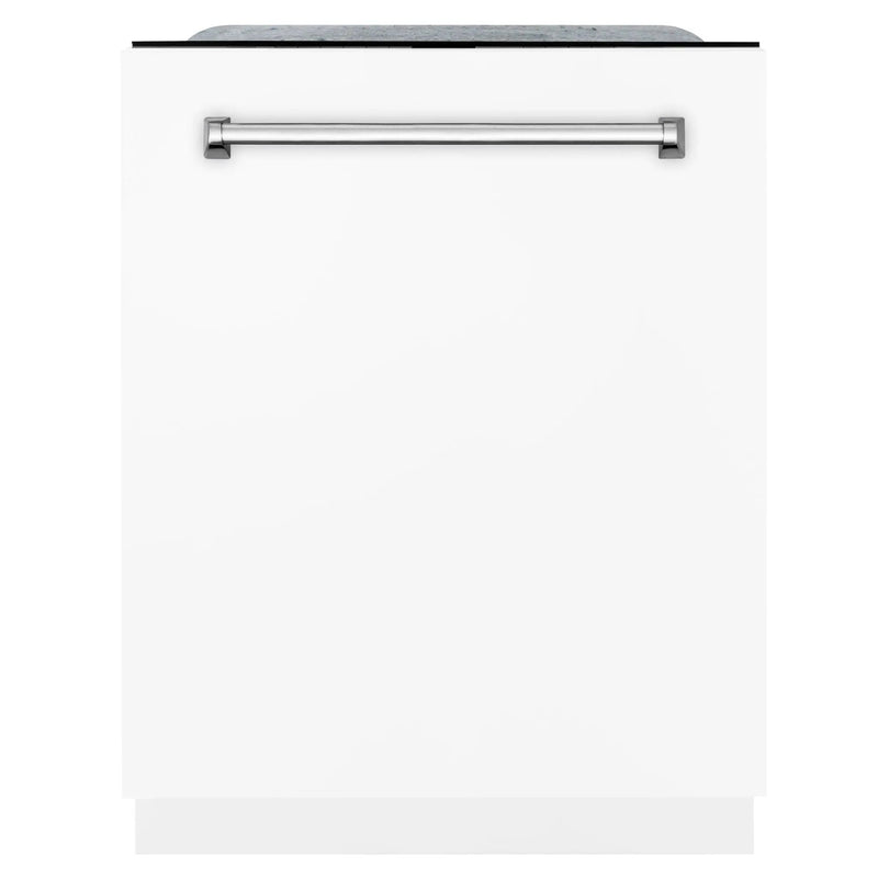 ZLINE 24" Monument, 3rd Rack Dishwasher, White Door, DWMT-WM-24 by Farmhouse Kitchen and Bath