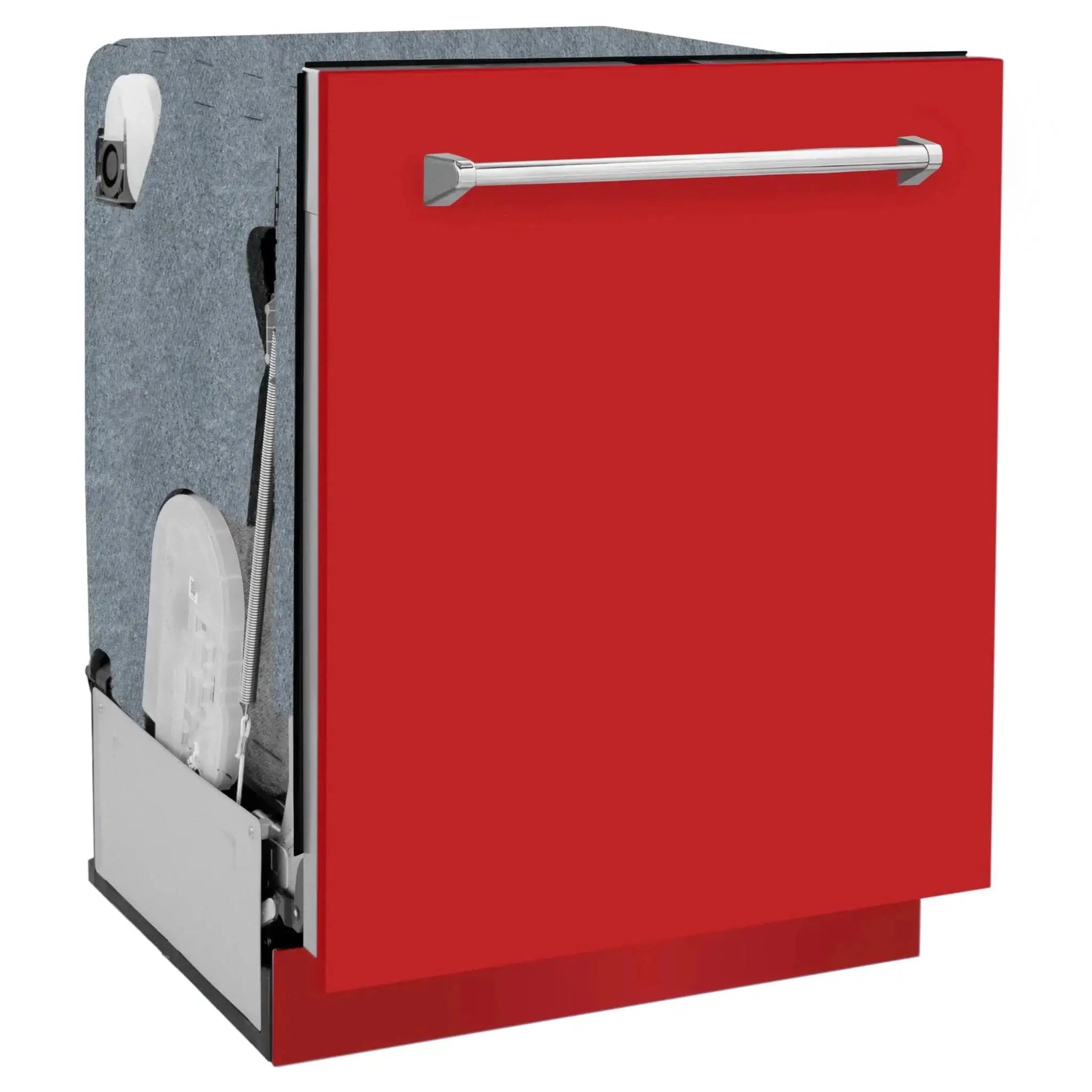 ZLINE 24" Monument, 3rd Rack, Red Door, Dishwasher, DWMT-RM-24 by Farmhouse Kitchen and Bath