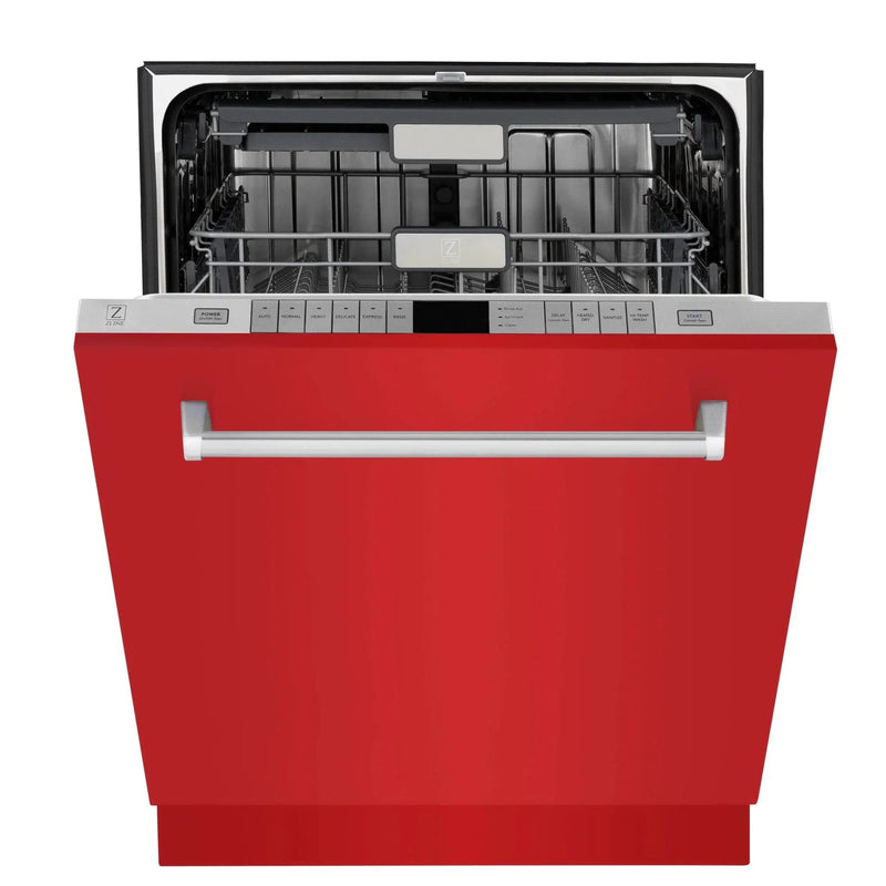 ZLINE 24" Monument, 3rd Rack, Red Door, Dishwasher, DWMT-RM-24 by Farmhouse Kitchen and Bath