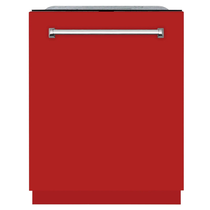 ZLINE 24" Monument, 3rd Rack, Red Door, Dishwasher, DWMT-RM-24 by Farmhouse Kitchen and Bath