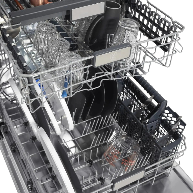 ZLINE 24" MonumentSeries 3rdRack TopTouchControl Dishwasher DWMT-RG-24 by Farmhouse Kitchen and Bath