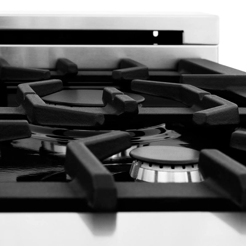 ZLINE 24" Professional Dual Fuel Range in Black Matte, RAS-BLM-24 by Farmhouse Kitchen and Bath