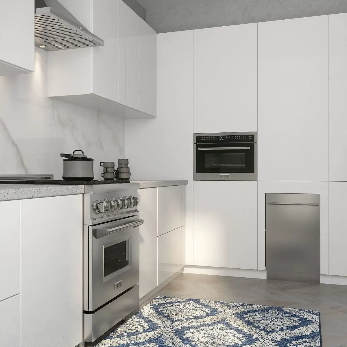 ZLINE 24" Professional Dual Fuel Range In Stainless Steel, RA24 by Farmhouse Kitchen and Bath