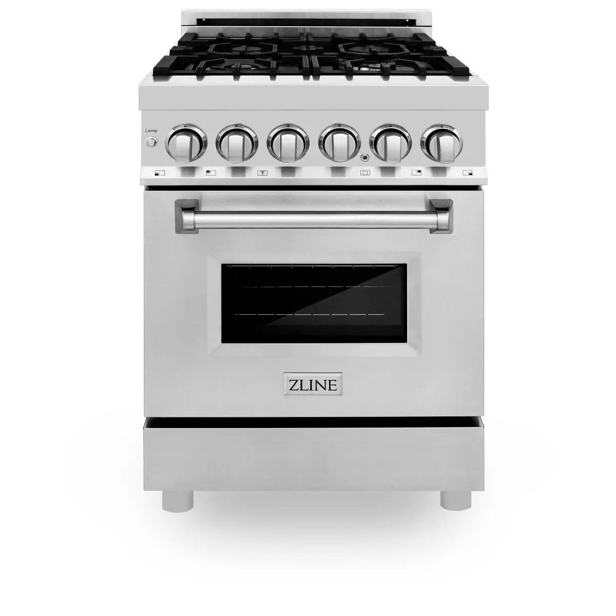 ZLINE 24" Professional Dual Fuel Range In Stainless Steel, RA24 by Farmhouse Kitchen and Bath
