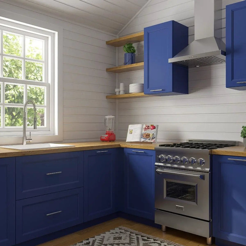 ZLINE 24" Professional Dual Fuel Range In Stainless Steel, RA24 by Farmhouse Kitchen and Bath