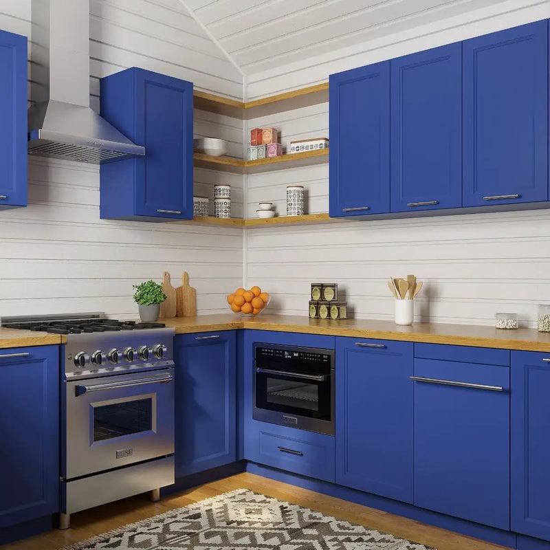 ZLINE 24" Professional Dual Fuel Range In Stainless Steel, RA24 by Farmhouse Kitchen and Bath
