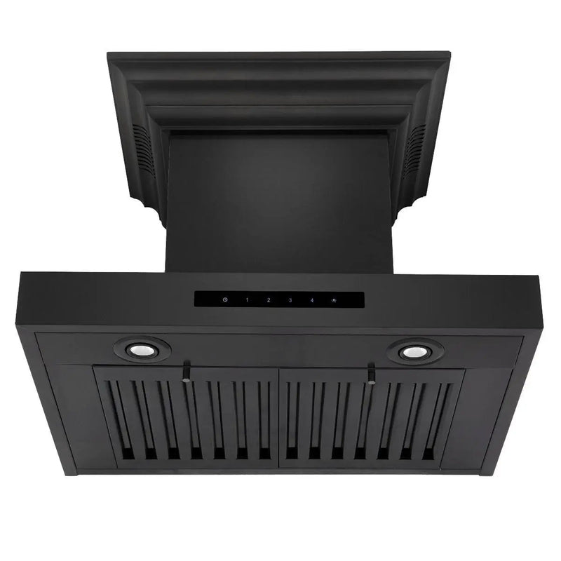 ZLINE 24" Range Hood, Black Stainless, Built-In Speakers, BSKENCRN-BT-24 by Farmhouse Kitchen and Bath