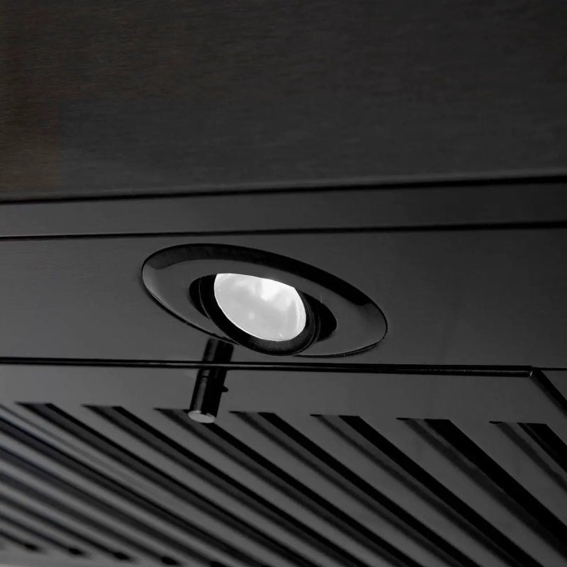 ZLINE 24" Range Hood, Black Stainless, Built-In Speakers, BSKENCRN-BT-24 by Farmhouse Kitchen and Bath